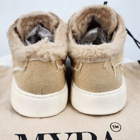 MYRA BAG Fancy Fur Lined Slip On Sneakers 7 & 9 NWT - Picture 5 of 11